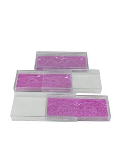 Eyelash Cases Empty Wholesale Pink Glitter Plastic Lash Packaging Boxes Nail Packaging10Pcs (Pink2)