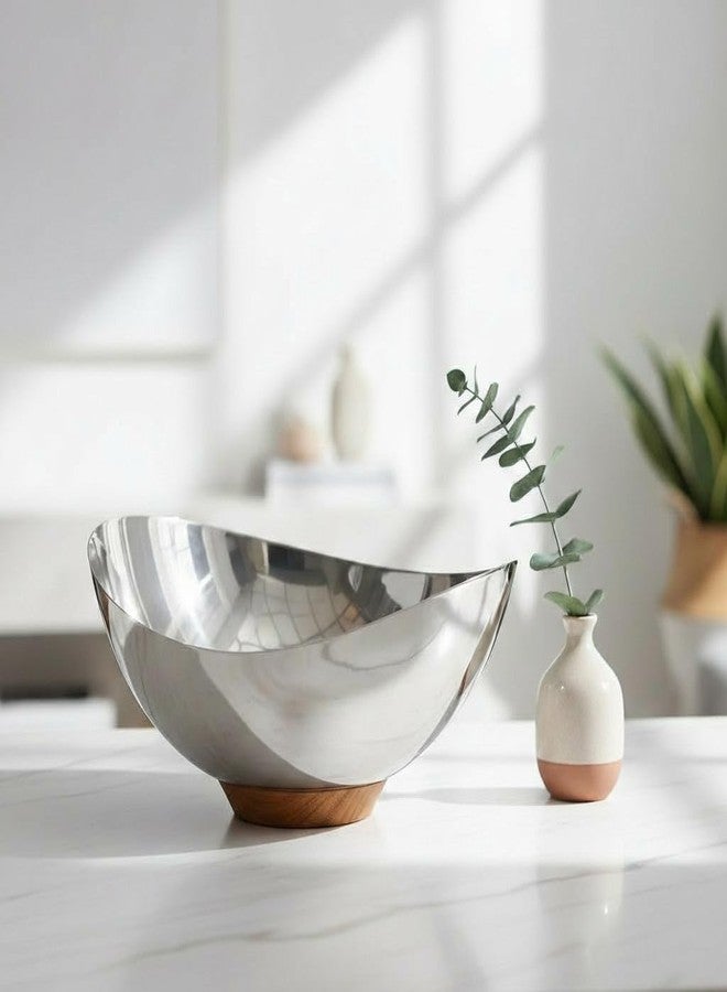 Nambe Pulse Collection Nut Bowl | Snack Serving Bowl for Peanuts Pistachios Cherries Edamame Fruits Candy Appetizer Snacks Olives and Salsa | Dishwasher Safe | Designed by Sena - Image 5