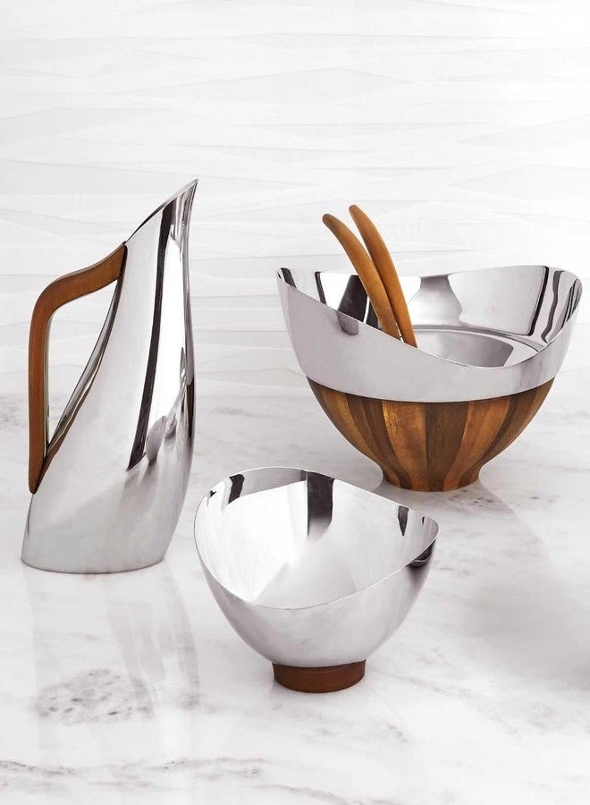 Nambe Pulse Collection Nut Bowl | Snack Serving Bowl for Peanuts Pistachios Cherries Edamame Fruits Candy Appetizer Snacks Olives and Salsa | Dishwasher Safe | Designed by Sena - Image 3