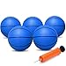 Amarlozn 6 Mini Basketball for Small Basketball Hoop Beach Indoor Basketballs Soft Ball for Pool Hoop Outdoor Play Game Gift Pack for Toddler Kids Adults Blue - Image 2