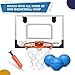 Amarlozn 6 Mini Basketball for Small Basketball Hoop Beach Indoor Basketballs Soft Ball for Pool Hoop Outdoor Play Game Gift Pack for Toddler Kids Adults Blue - Image 4