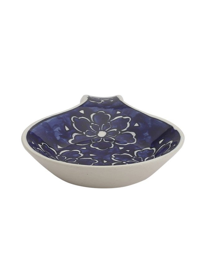 MIAH DECOR Ceramic Spoon Rest with Hand Painted Floral Design for Kitchen Dinning Microwave & Dishwasher Safe-Size 9.5 Inches - Image 4