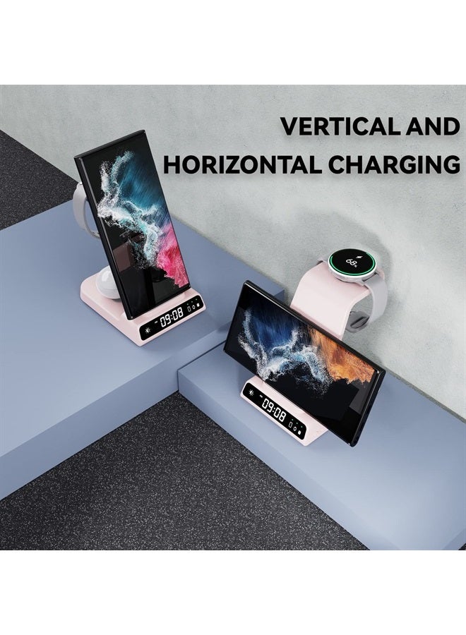 NeotrixQI Wireless Charger for Samsung Charging Station, 3 in 1 Android Phone Trio Multiple Devices Charger for Samsung S23 Ultra/Galaxy S22 Ultra/S21/Z Flip 5/Fold 5/Buds, Charger for Galaxy Watch 6/5 Pro/4/3 - Image 2