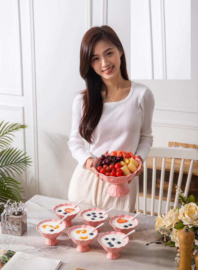 طقم خشاف 13 قطعة بورسلين LUXURY من لا مايا FB391-7-G(A)