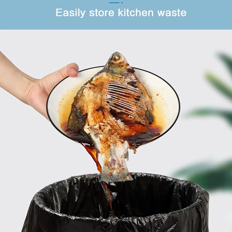 Maykela Garbage Bags 150 Pcs,Disposable Trash Bags [45 * 50cm]Trash Bin Bags Bin Liners Plastic Trash Bags Black Plastic Bags for Home Kitchen Roll Bedroom Living Room Office 3 Roll - Image 5