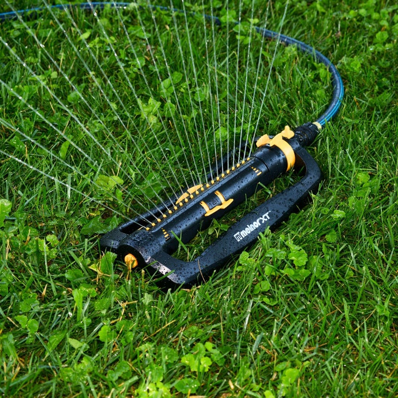Melnor 65167AMZ XT Turbo Oscillating Sprinkler, 4,500 sq. ft., Quick Connect Bundle, 3-Way Adjustable, Black, Yellow - Image 5