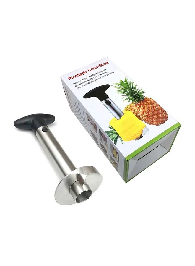 Silvery Stainless Steel Pineapple Corer And Slicer With Ergonomic Handle - Image 3