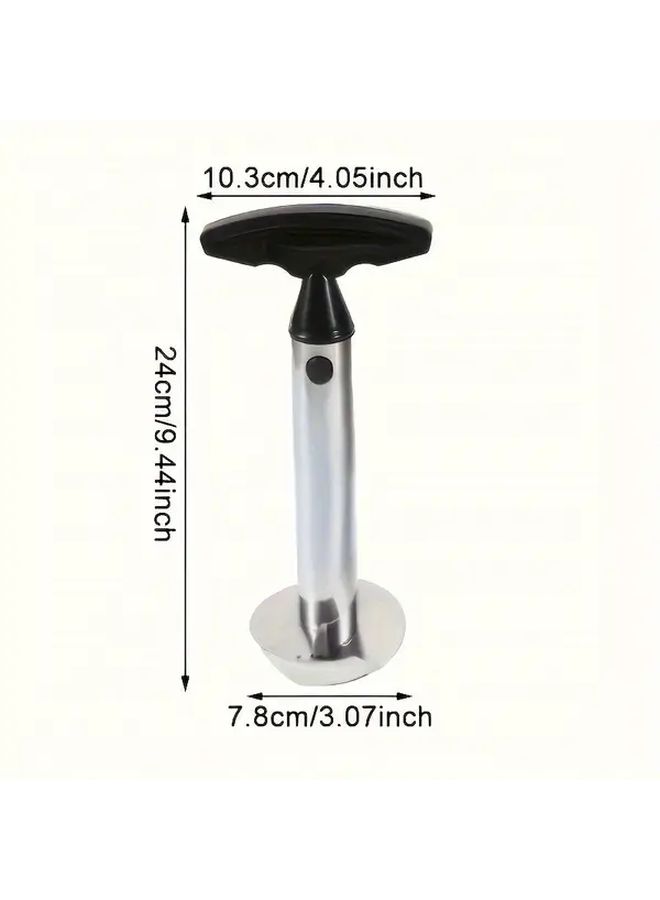 Silvery Stainless Steel Pineapple Corer And Slicer With Ergonomic Handle - Image 2