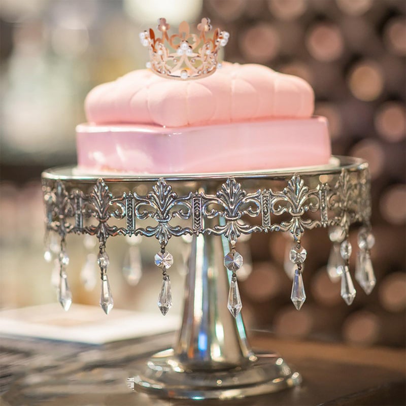 Hazyore 3 Pieces Crown Cake Topper, Princess Little Crown Alloy Pink Silver Crown Mini Crown Children's Birthday Cake Baking Decoration Paper Cup Cake Decoration - Image 4