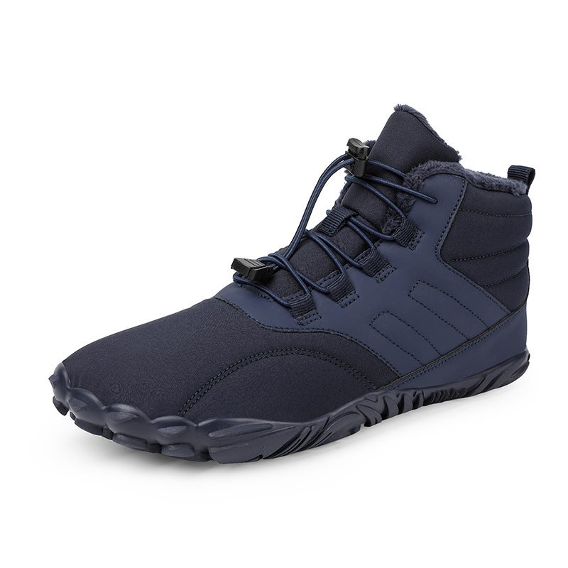 High-Top Snow Boots New Outdoor Hiking Camping Hiking Shoes Skiing Non-Slip Fleece-Lined Warm Plus Size Cotton Shoes - Image 1
