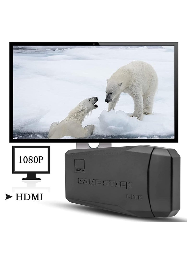 ELTRAZONE M8 Wireless HDMI High-Definition Game Consol Built-in 10000+ Games with Hidden USB Flash Drive Design ,Plug and Play Video Game Stick Supports 9 emulators, 64G - Image 3