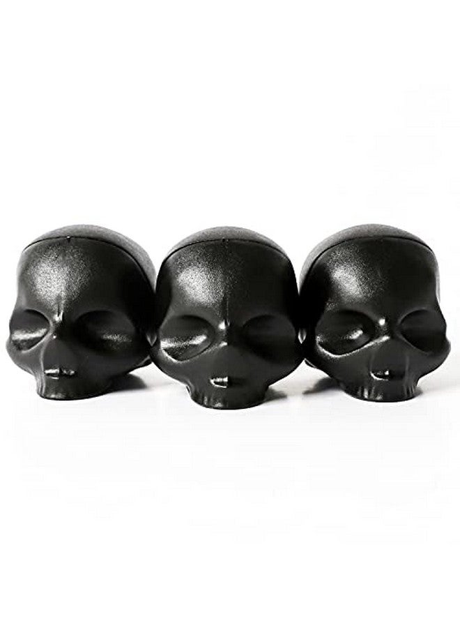 Rebels Refinery 3-Piece Skull-Shaped Lip Balm Bundle - Black - Mint, Vanilla & Passion Fruit - Image 1