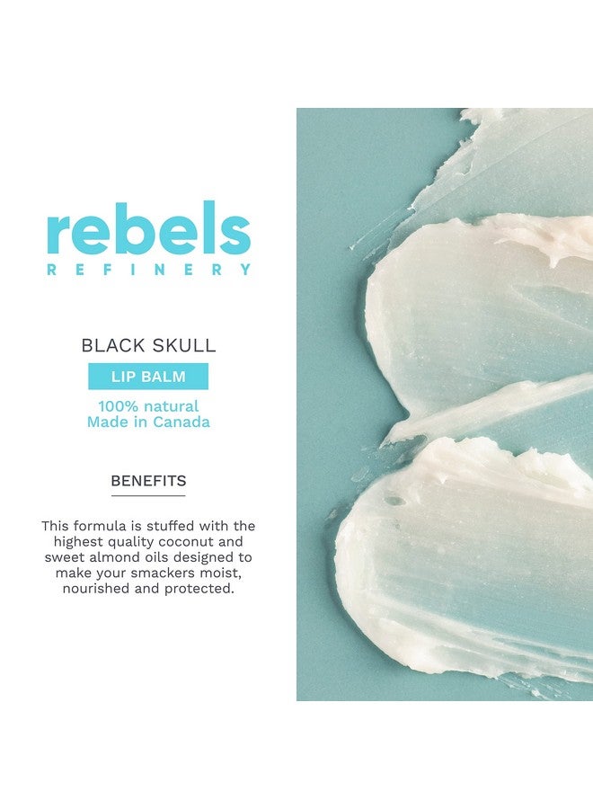 Rebels Refinery 3-Piece Skull-Shaped Lip Balm Bundle - Black - Mint, Vanilla & Passion Fruit - Image 2