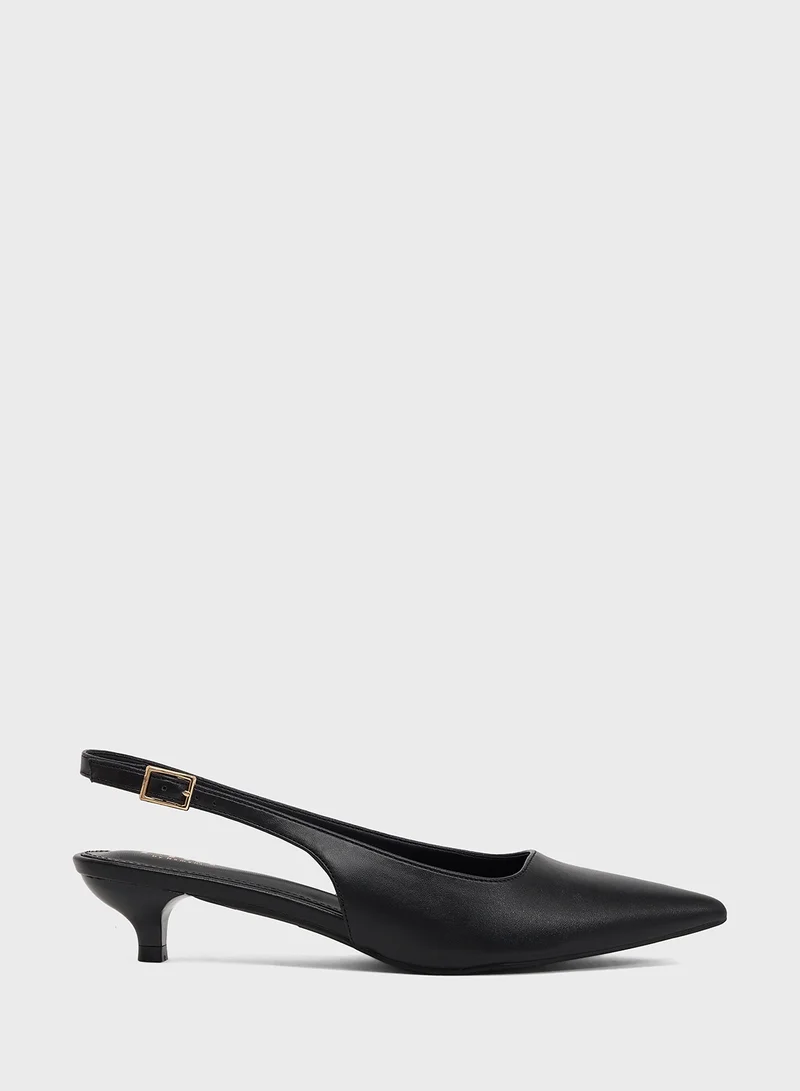 ELLA Low Heel Sling Back Pump