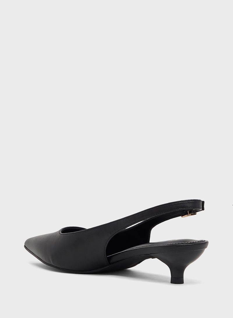 ايلا حذاء بكعب منخفض بحزام خلفي - Image 3