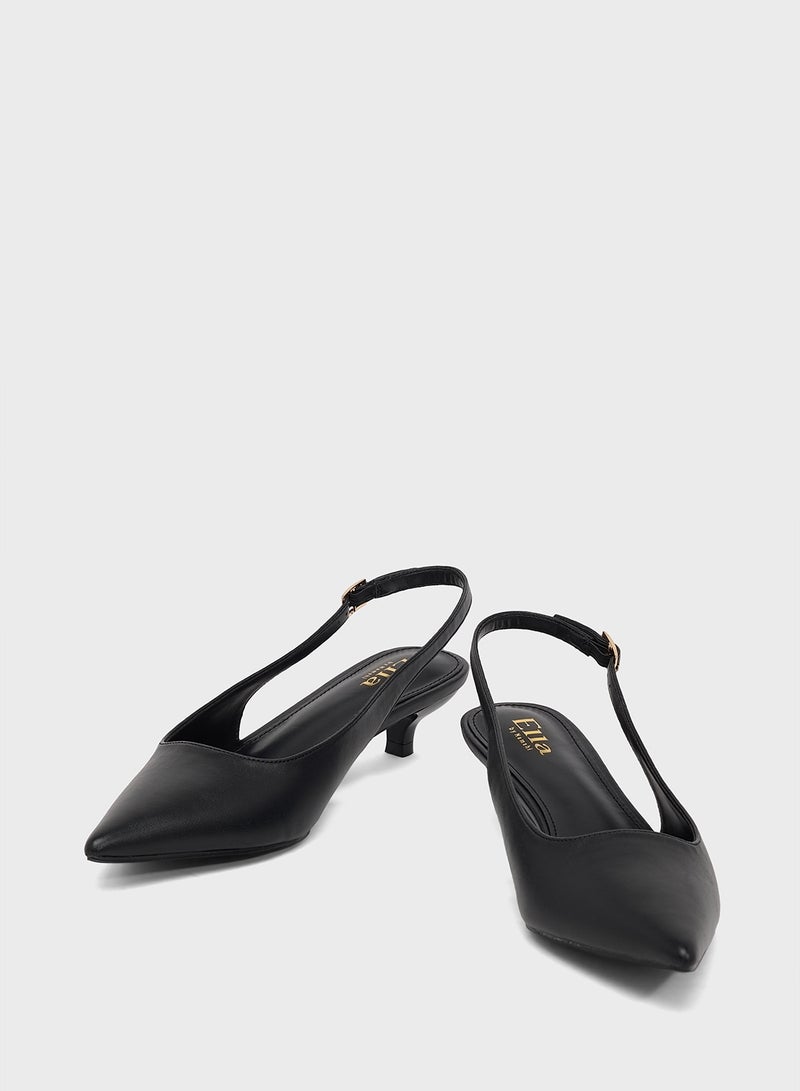 ايلا حذاء بكعب منخفض بحزام خلفي - Image 4