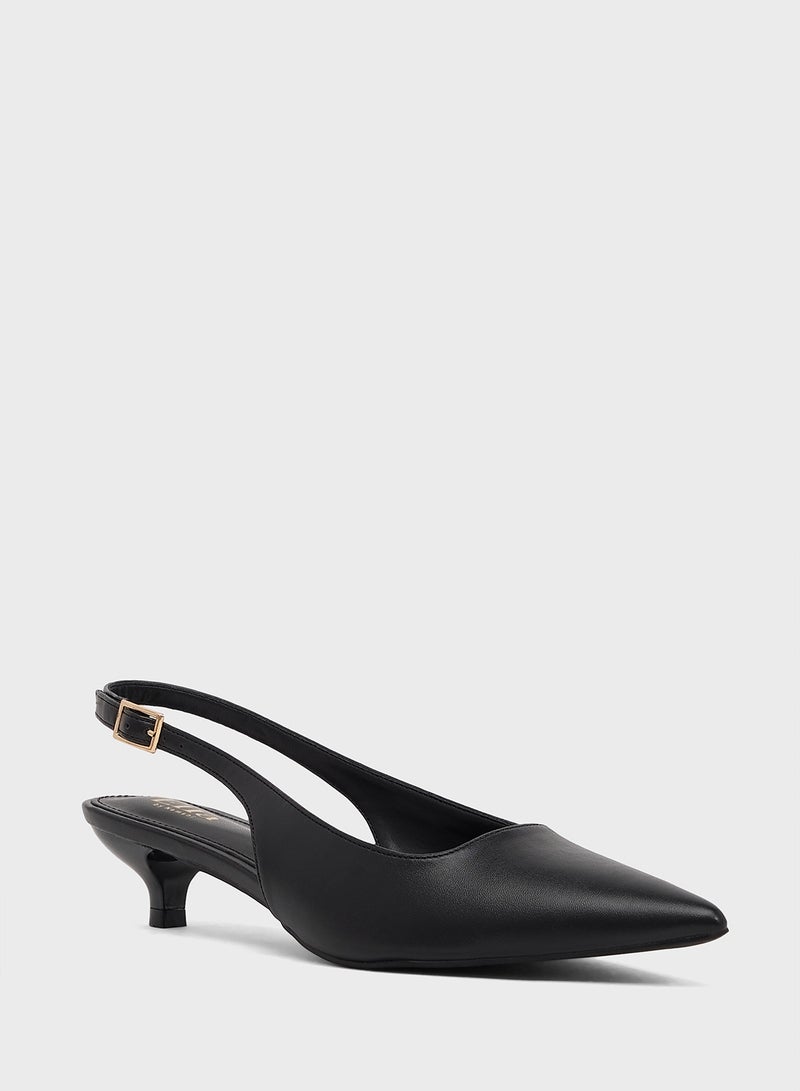 ايلا حذاء بكعب منخفض بحزام خلفي - Image 2