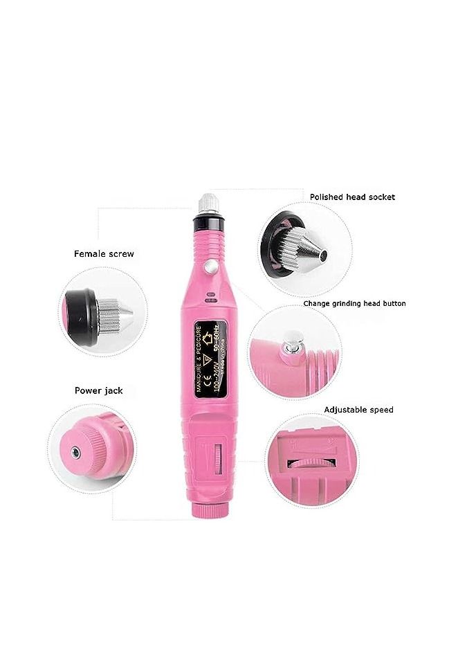 أوريتي Oriti حفر الأظافر الكهربائية أداة طاحونة محمولة الاكريليك فن الأظافر شكل القلم الأصابع الأصابع العناية بالأظافر آلة تلميع الأظافر الكهربائية - Image 4