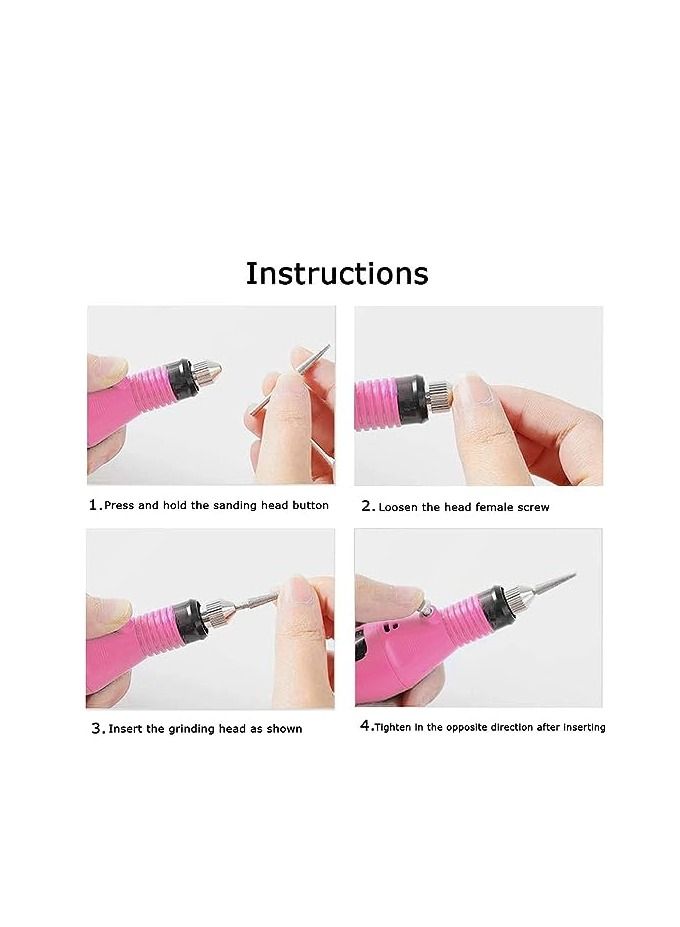 أوريتي Oriti حفر الأظافر الكهربائية أداة طاحونة محمولة الاكريليك فن الأظافر شكل القلم الأصابع الأصابع العناية بالأظافر آلة تلميع الأظافر الكهربائية - Image 5