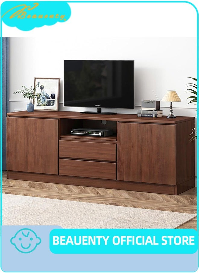 Beauenty Modern Minimalist TV Cabinet  Multifunctional TV Cabinet Storage Cabinet with Drawers and Open Shelves Living Room Storage Furniture Suitable for 55-65 Inch TV  - Image 1