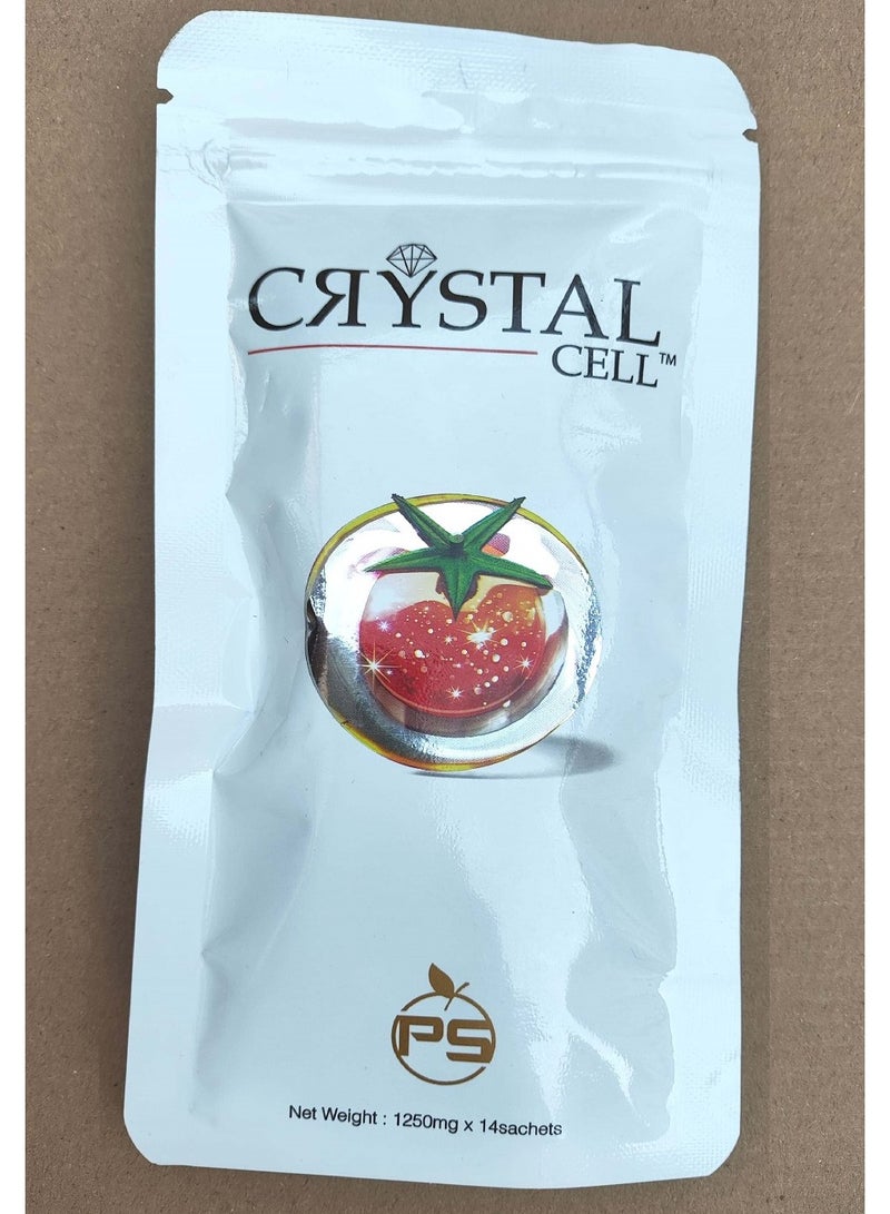 Crystal  Dual Stem Cell Supplement Anti-Aging, Wrinkle Tomato & Berry Extract (14 Sachets) - Image 1
