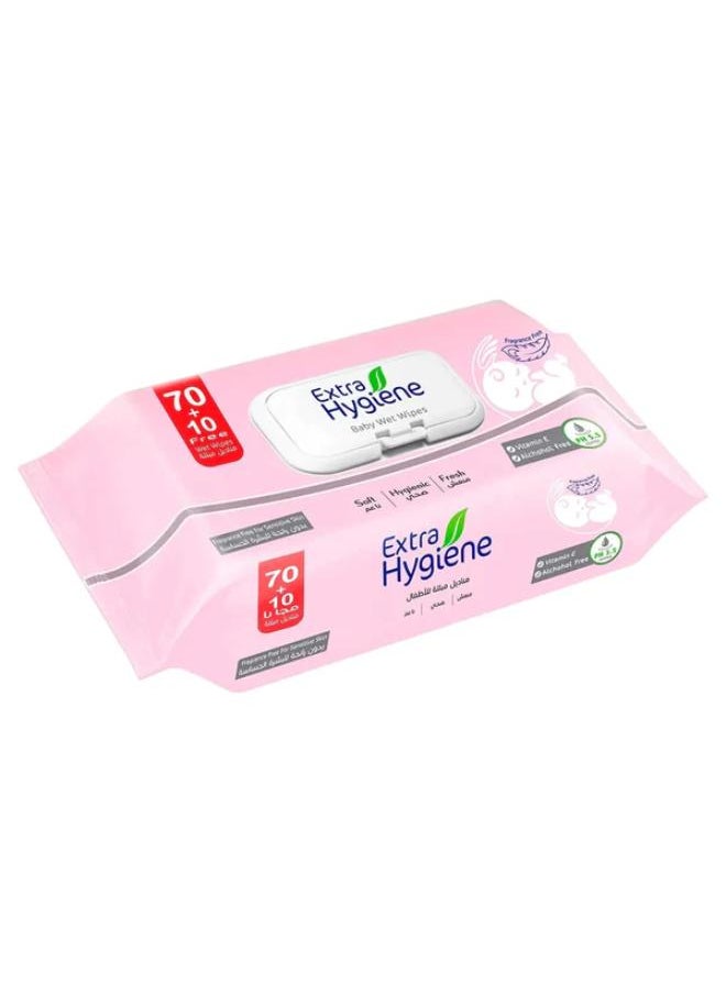 Hygiene Baby Wet Wipes for Sensitive Skin - 80 Wipes 