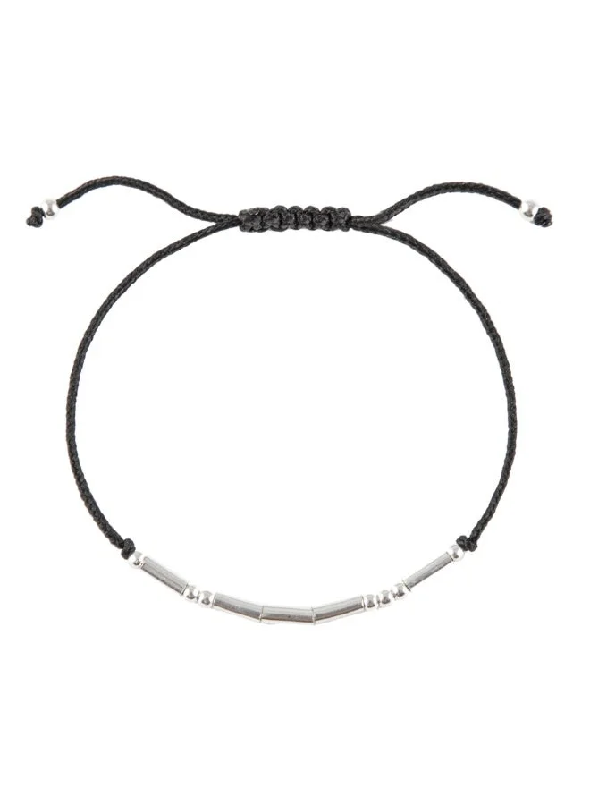 Minza  Minza ” Morse Code ”Pure 925 Sterling Silver, Handmade Bracelet for Women, Woven & Braided Bracelet, 1.00 grams of Silver, Jewelry for Casual & Special Occasion  | Best Price UAE