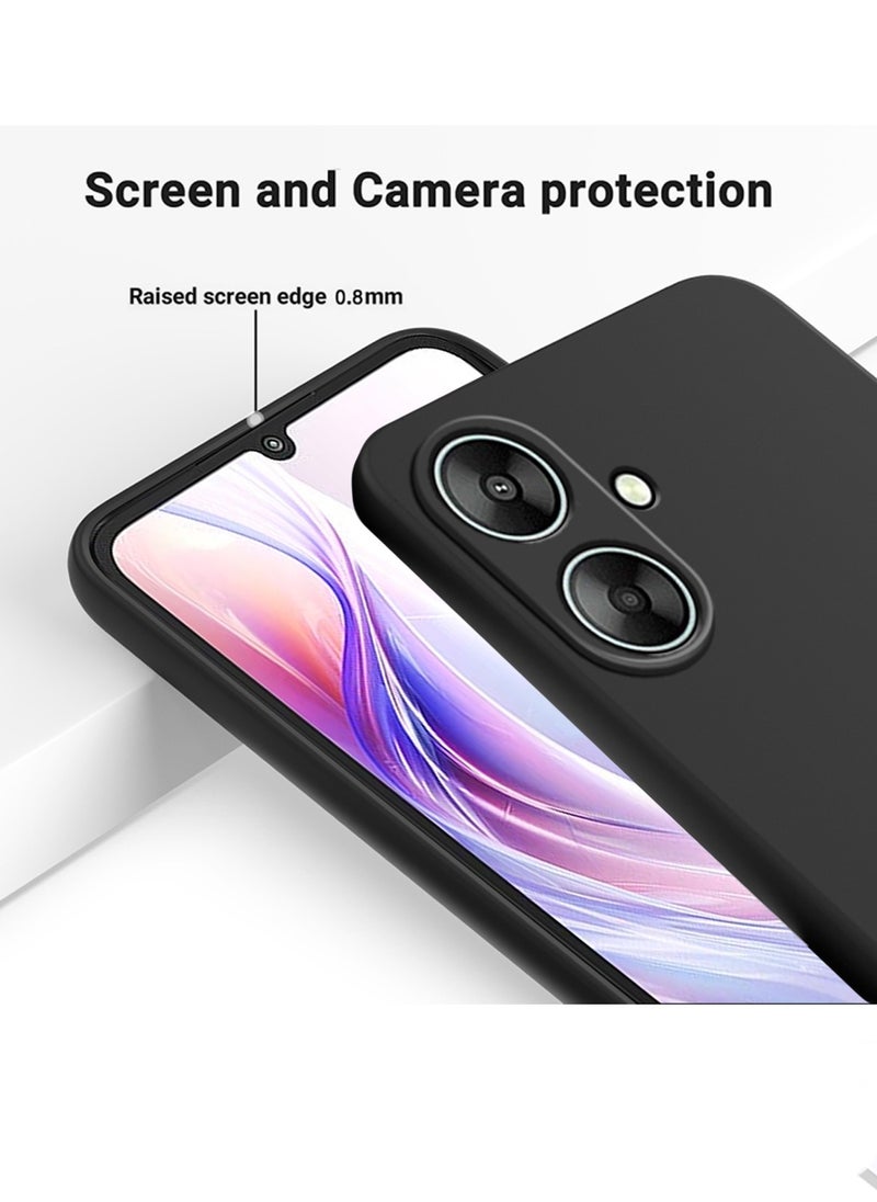 Wtech Xiaomi Redmi 13C 5G 2023 Premium Liquid Silicone Case Cover Black  - Image 5