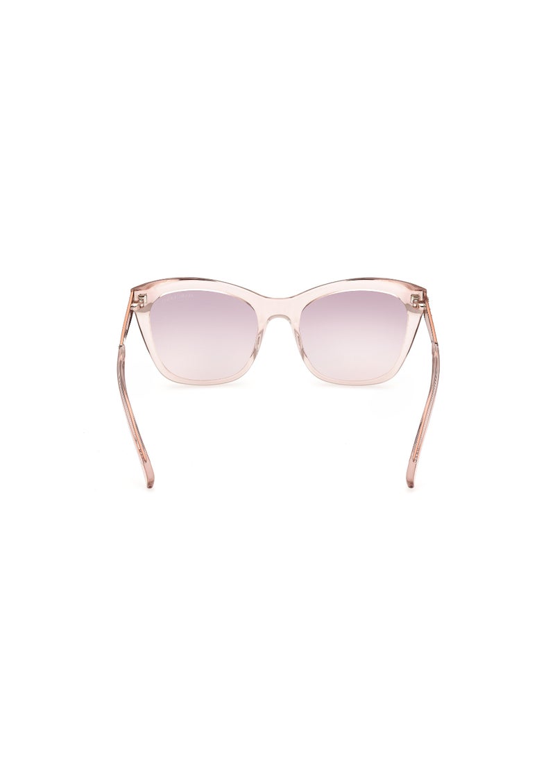 GUESS BY MARCIANO - نظارات شمسية مربعة الشكل للسيدات بمرايا GM080574Z55 - حجم العدسة: 55 مم - وردي - Image 1