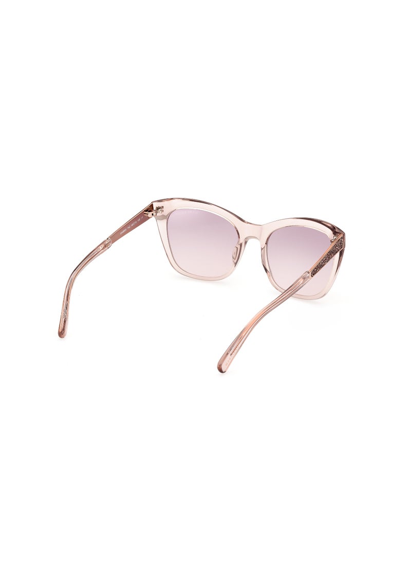 GUESS BY MARCIANO - نظارات شمسية مربعة الشكل للسيدات بمرايا GM080574Z55 - حجم العدسة: 55 مم - وردي - Image 1