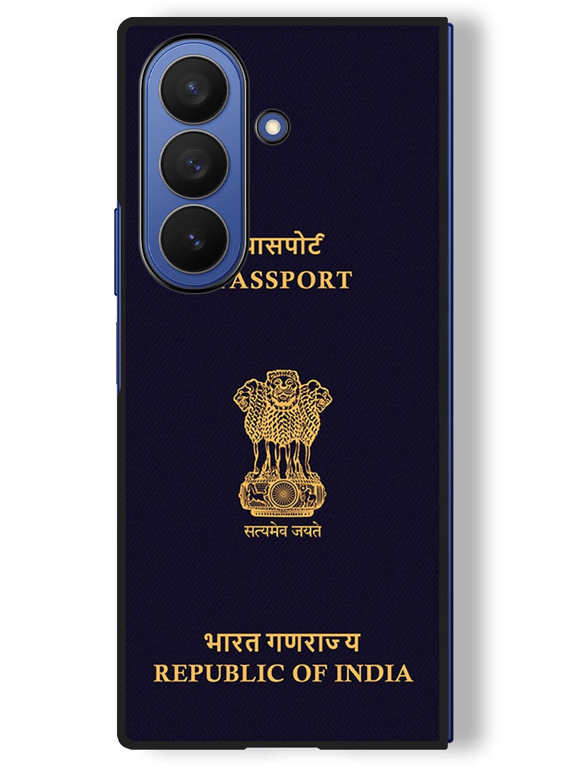 Theodor Case Compatible with Samsung Galaxy Z Fold 7 - 8 Inch Protection Shockproof Bumper Cover India Passport - Image 1