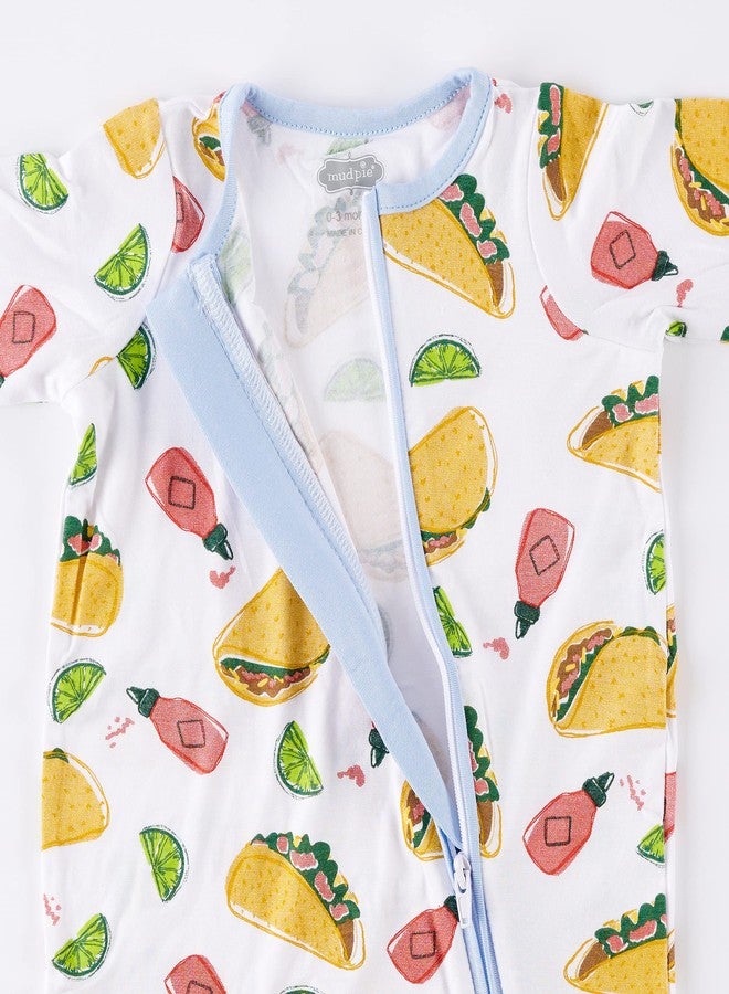 Mud Pie Baby Food Sleeper, Taco, 0-3 Months - Image 3