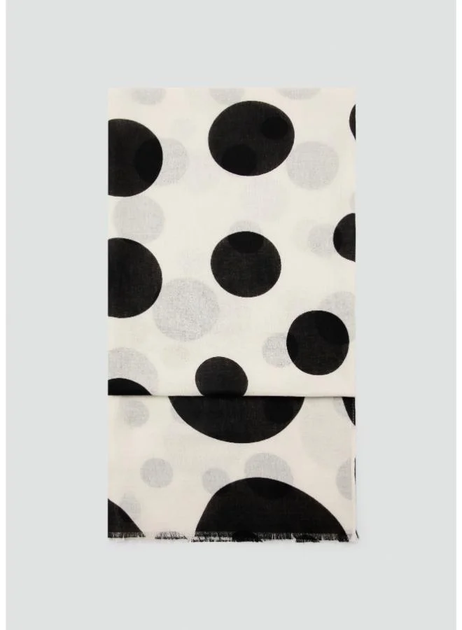 Spots Print Scarf