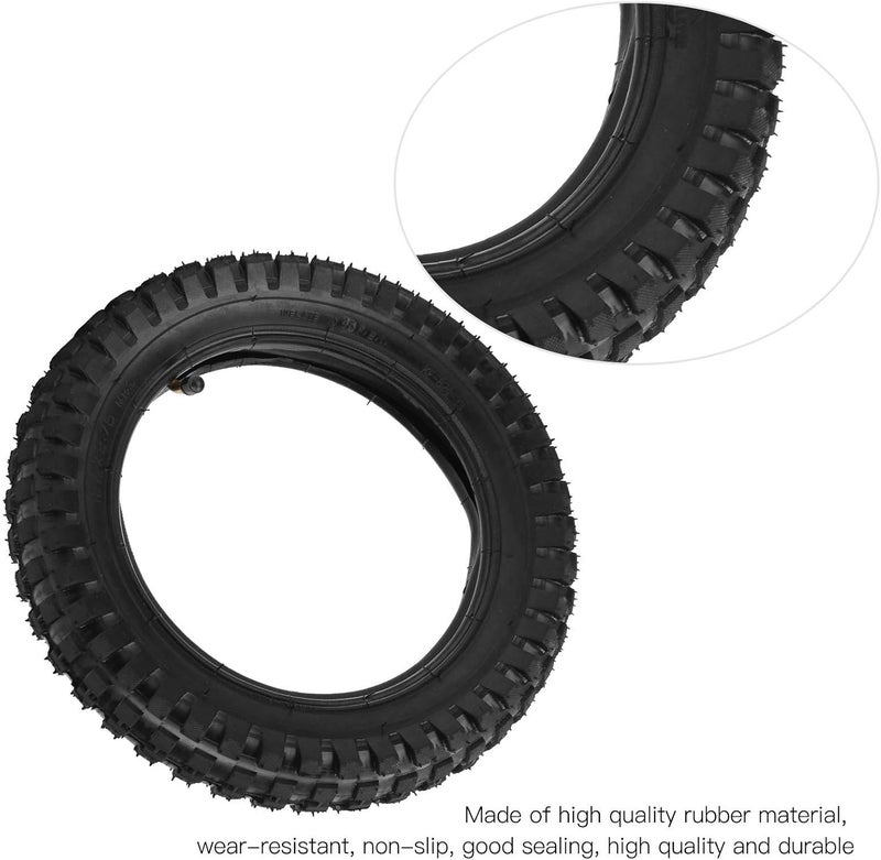 woobles Electric Bike Tire, 12 1/2x2.75 Electric Bicycle Tire and Inner Tube Set Scooter Inflatable Rubber Tire Replacement Black - Image 4