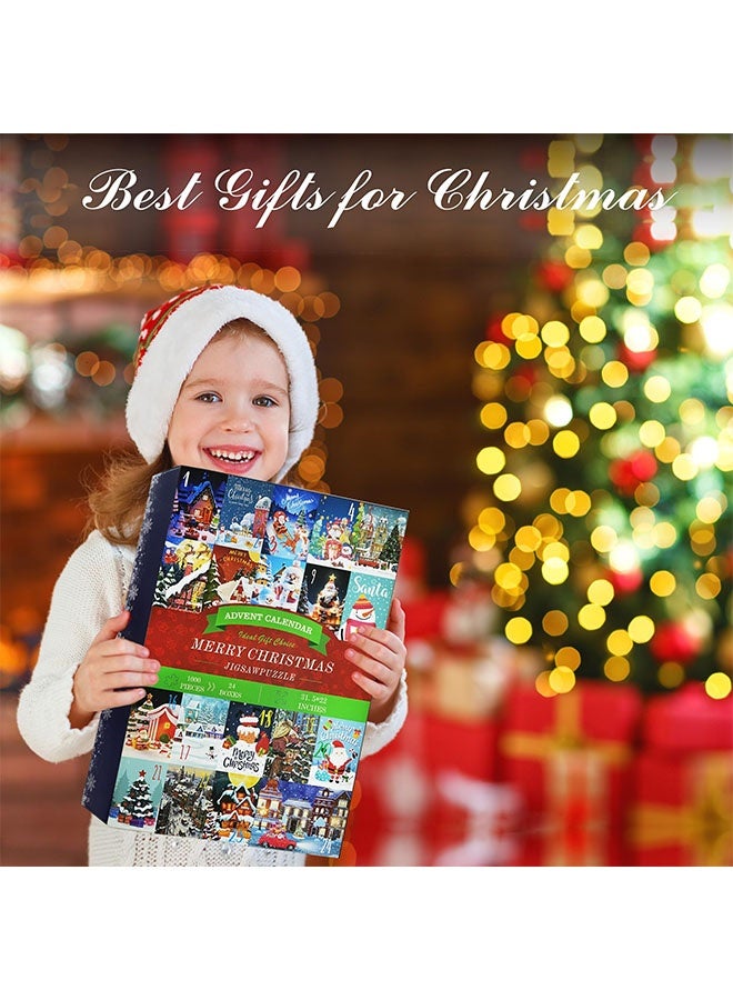 Beauenty Advent Calendar 2025 Christmas Jigsaw Puzzle - 24 Days Christmas Countdown Calendar, Puzzles for Adults 1000 Pieces, Advent Calendar 2025 Adult Gifts - Image 2