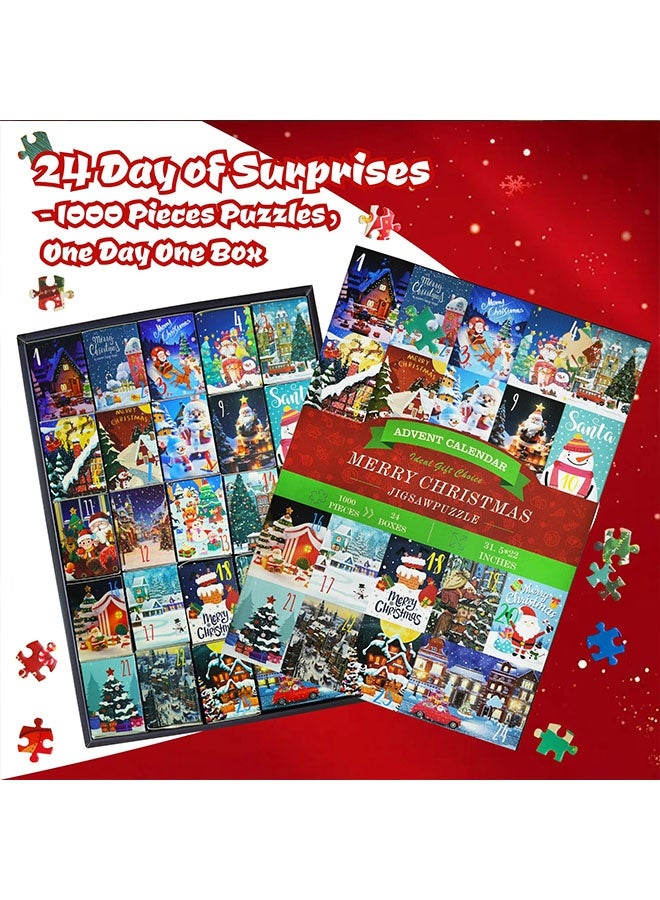 Beauenty Advent Calendar 2025 Christmas Jigsaw Puzzle - 24 Days Christmas Countdown Calendar, Puzzles for Adults 1000 Pieces, Advent Calendar 2025 Adult Gifts - Image 3