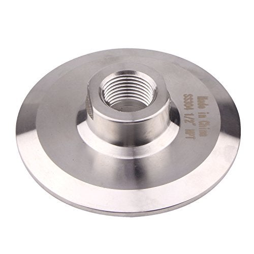 DERNORD Sanitary 3 Inch Tri Clamp to 1/2" NPT Female Tri Clover - Image 1