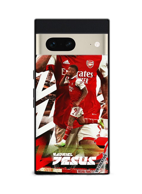 Protective Case Cover For Google Pixel 7 Gabriel Jesus Design Multicolour