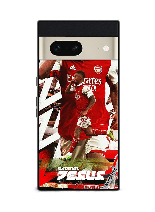 Protective Case Cover For Google Pixel 7 Gabriel Jesus Design Multicolour