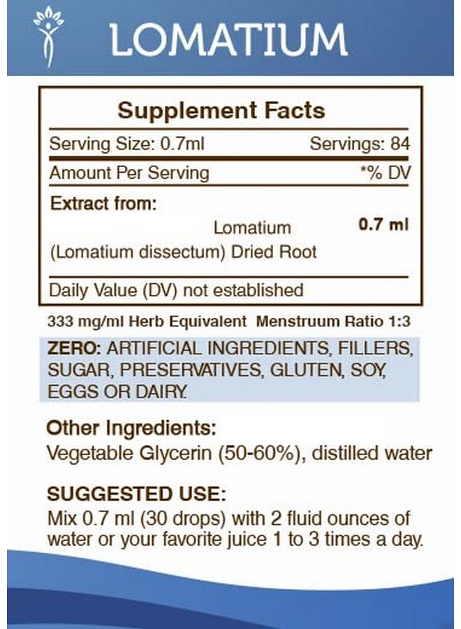Secrets of the Tribe Secrets of the Tribe Lomatium Tincture Alcohol-Free Extract, Responsibly farmed Lomatium (Lomatium Dissectum) Dried Root 2 oz - Image 4