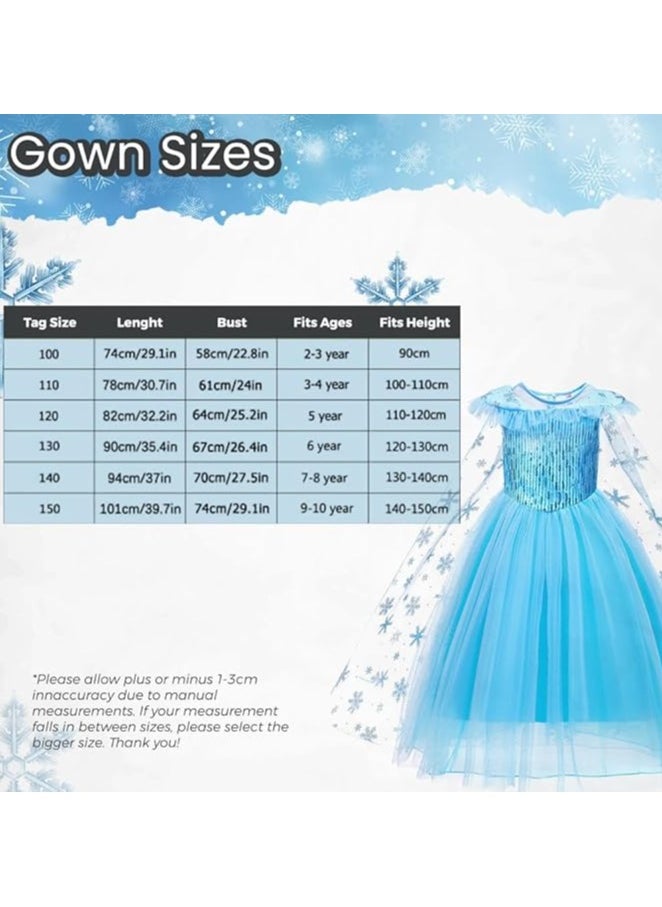 Home Smart Home Smart Girls Queen Costume Dress Cosplay Princess Dress Up for Party Favor or Special Occasion  - Image 3