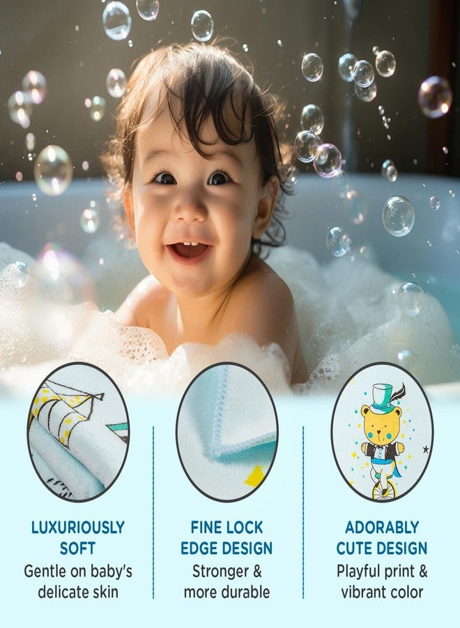 Mee Mee Absorbent|Washable |Reusable |Soft Baby Bath Towel | Cotton Washcloth for Infants, New Born Babies and Toddlers (White) 70X110 CM - Image 5