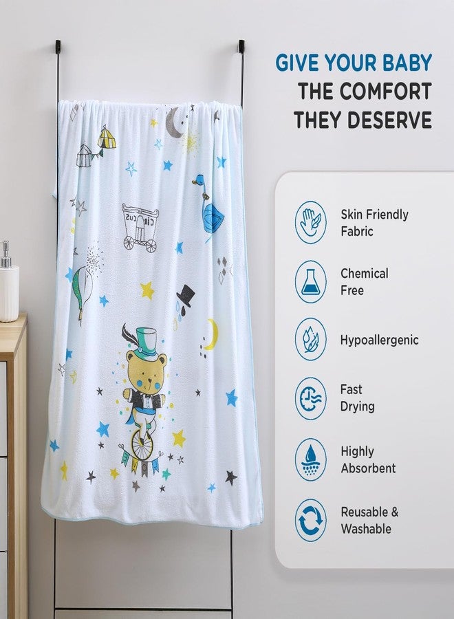 Mee Mee Absorbent|Washable |Reusable |Soft Baby Bath Towel | Cotton Washcloth for Infants, New Born Babies and Toddlers (White) 70X110 CM - Image 2