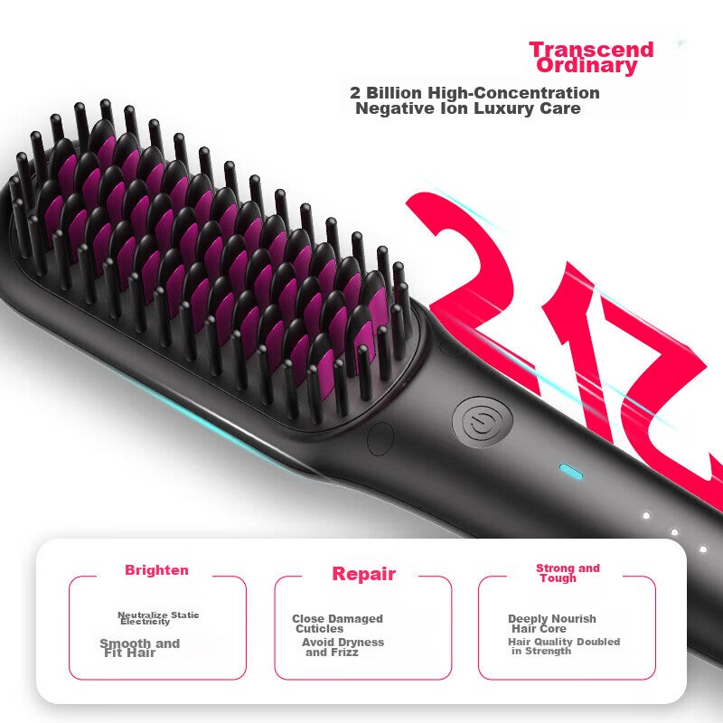 مشط تمشيط الشعر TYMO Mini2 مليار سلبي أيون ، لطيف على الشعر ، فرشاة تصفيف للحجم والاستقامة ، يحسن التجعد ، هدية مثالية للعام الجديد لصديقته - Image 1
