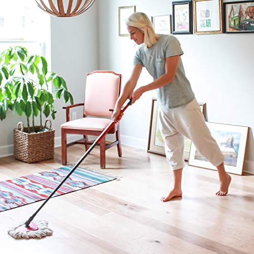 FAMEBIRD 4 Pack Mop Replacement Heads Compatible with 1 Tank System Microfiber Spin Mop Replace Head Mop Refills Safe for Deep Cleaning All Hard-surfaced Floors - Image 4
