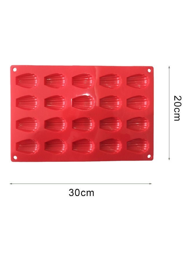 NIBEMINENT Silicone Cake Mold Red 20X30cm - Image 2