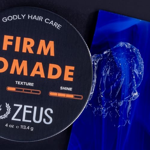 ZEUS Water-Based Pomade, Natural Shine All Day Hold - MADE IN USA (4 oz.) - Image 4