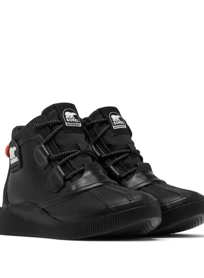 Sorel Women's Out N About Iv Splashy Wp Rain Boot, Black, Sea Salt, 39 EU - Image 2