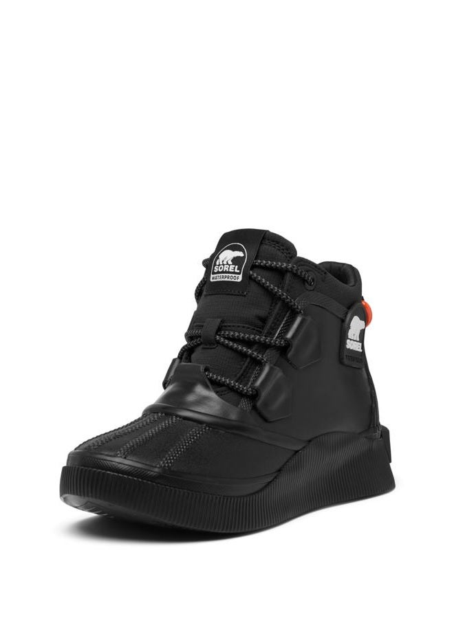 Sorel Women's Out N About Iv Splashy Wp Rain Boot, Black, Sea Salt, 39 EU - Image 1