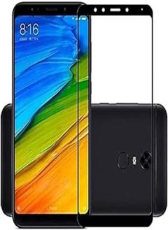 9H 5D Screen Protector Curved Glass - Full Adhesive Covering The Entire Screen For Xiaomi Redmi 5 Plus -Black 